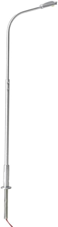 Однорычажный уличен фенер Atlas HO Scale 3 в пакет със студен бял led (сребрист)