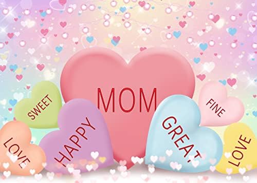 SJOLOON Happy Mother ' s Day Background Сърдечен Топло Фотофон за парти в чест на Деня на Майката, Банер, Студиен Подпори 12503 (7x5