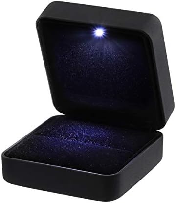 Amosfun кутия за пръстените в кутията предложение за подарък за годеж носител на идеи за сватба-Полезна Удобна Здрава Красива Кутия За
