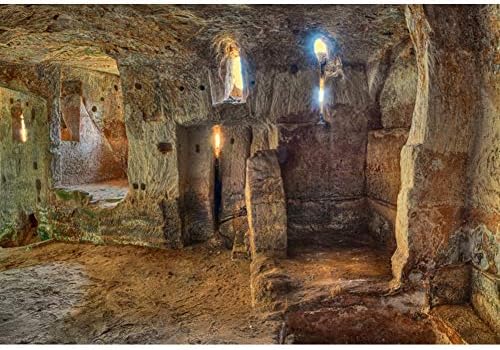 CSFOTO 15x10ft Фон на Пещерата етичната комисия на Фон, Фон на Каменната Замъка Снимка Фон на Сцената на Коледа Фон Подземията на Древната