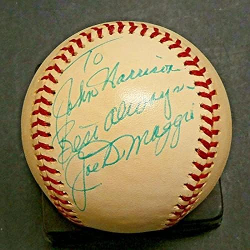 Ретро Джо Ди Маджо КОПИТО подписа Официален Бейзбол AL Пълен Писмо JSA - Бейзболни Топки с Автографи