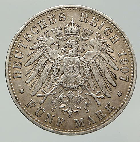 1907 - ДЕ - 1907 ГЕРМАНИЯ Бавария , управлявана от Оттоном I с Аквилой и Марк Худ , не е потвърден