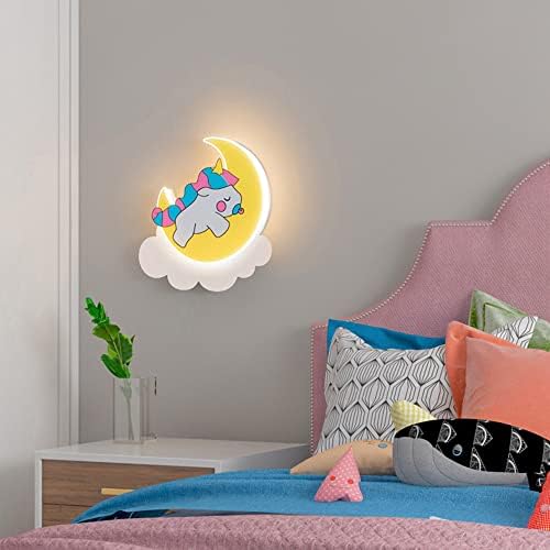 Jadssox Cartoony led Стенен тела-аплици за декор на Детска стая, монтиран на стената Лампа във формата на животно за Домашен интериор,