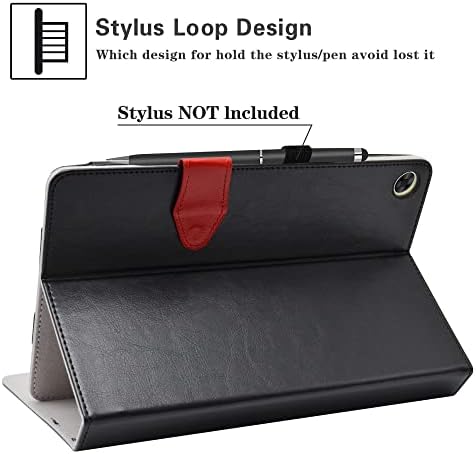 LiuShan, Съвместим с калъф за клавиатура Lenovo Tab M10 Plus, Подвижна Чанта от изкуствена кожа с поставка за клавиатура за таблет 10,6