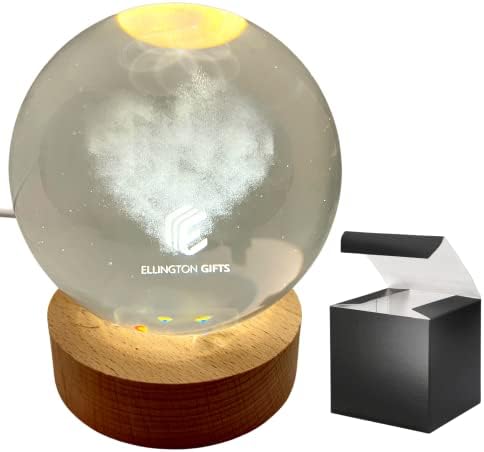 Ellington Gifts Скъпа Кристална Стъклена Топка подарък|Led лазерен Купол с подсветка|рожден Ден Подаръци за жени, майки, Приятелки, Коледен