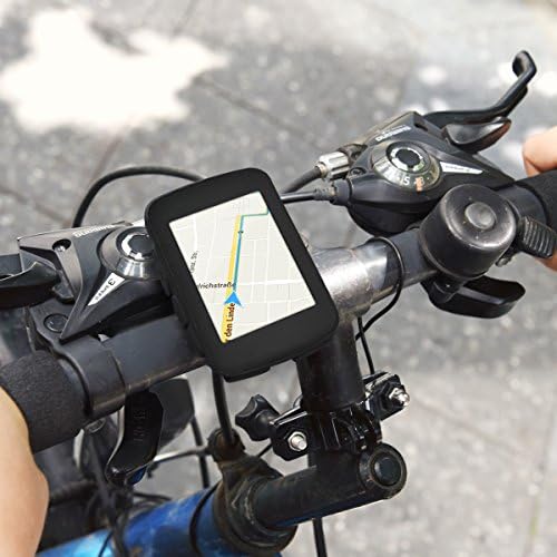калъф kwmobile е Съвместим с Garmin Edge 130/130 Plus - Мек силиконов калъф за колоездене GPS-навигатор - черен