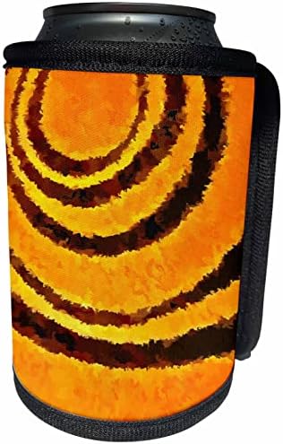 3dRose Абстрактен Камуфлаж на лента с изображение на Тигър Оранжево ai - Пакет за бутилки-охладители (cc_356648_1)