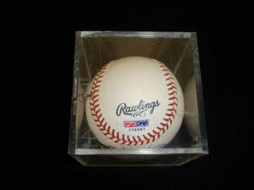 Райън Дрезе 57 Подписа Официални бейзболни топки ML Selig Baseball PSA DNA Indians Rangers Nat'ls - Бейзболни топки с автографи