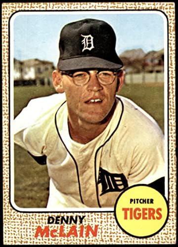 1968 Topps 40 Дени Макклейн Детройт Тайгърс (Бейзболна картичка), БИВШ+ Тайгърс