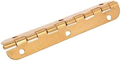 X-DREE 66 mm x 15 mm Правоъгълна форма Сгъваема врата, носеща тръбна линия, златист тон на 20 парчета (66 mm x 15 mm Форма на правоъгълна форма за пуерта, но Бисагра Тоно дорадо 20 бр