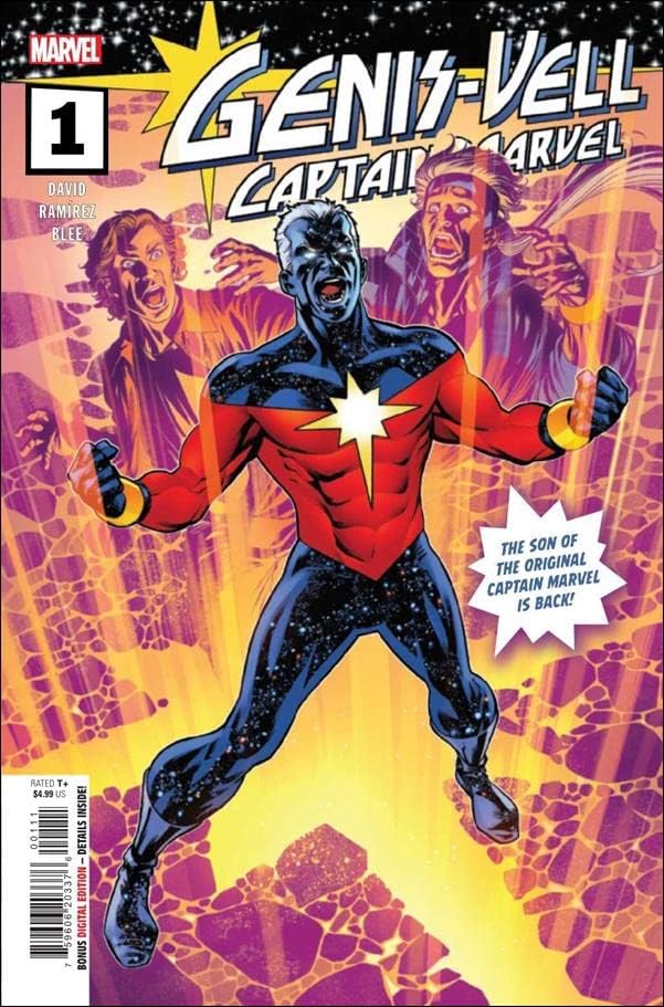 Генис-Vell: captain Marvel # 1 VF / NM; Комиксите на Marvel | Питър Дейвид