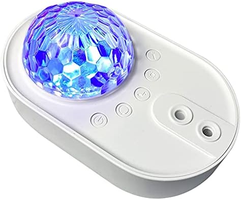 SDFGH Проектор Небето Нощно Космически Кораб Лампа Led Проекционная Крушка Bluetooth Високоговорител за Детска Спалня Декор за Домашно Парти (Цвят: синьо)