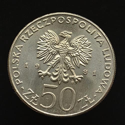 Полска монета от 50 Зротти 1979 Вадсвиваф I Херман Дюк Мед Никел 30,5