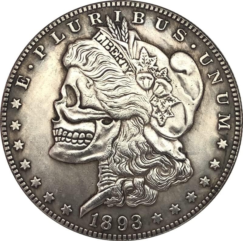 QINGFENG 38 ММ Антични Сребро Доларова Монета на САЩ Морган Скитник Монета 1893/1922 Занаят 12