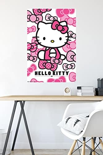 Тенденцията на Международното Плакат с Лъкове на Hello Kitty на Стената 22.375X 34