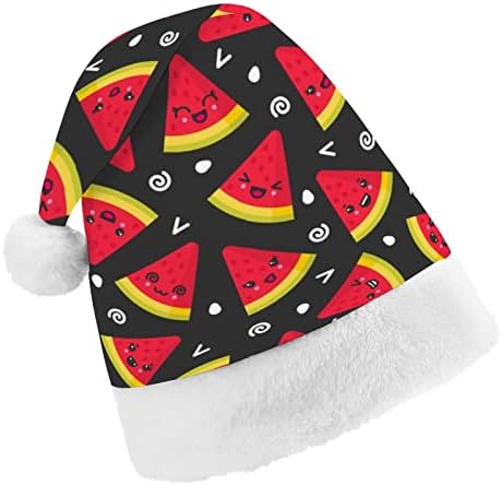 Скъпа улыбающаяся коледна шапка на Дядо Коледа с диня за red коледа шапки, празнични сувенири, аксесоари за новогодишните партита