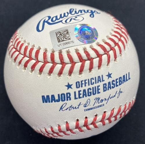 Shohei Ohtani Подписа Лого Angels 60th Anniversary MLB Бейзбол С Голографией Бейзболни топки с Автографи