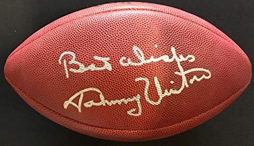 Официален футболен клуб NFL с автограф Джони Юнитаса (JSA) - Футболни топки с автографи