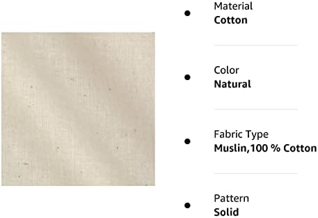 Муслиновая плат от естествена памучен плат с ширина 60 см, се продава чрез парцела