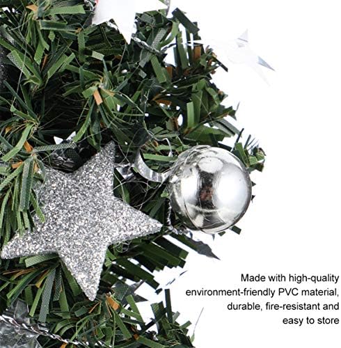 Настолна Коледно Дърво NUOBESTY на Изкуствена Мини-Коледно Дърво, Коледна Украса Коледна украса за вашия дом офис от Сребро‰