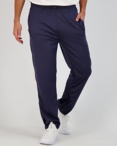 Real Essentials 3 опаковка: Мъжки Окото спортни панталони за тренировки във фитнеса с отворен дъното и джобове (на разположение в големи