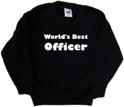 Най-добрият в света Офицер Черно Детски Свитшот
