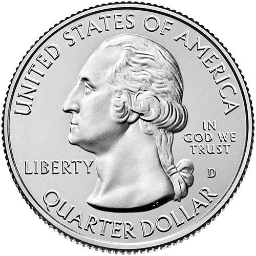 2015 D BU Национален парк Бомбай Кука Делауеър NP Quarter Choice Необращенный монетен двор на САЩ