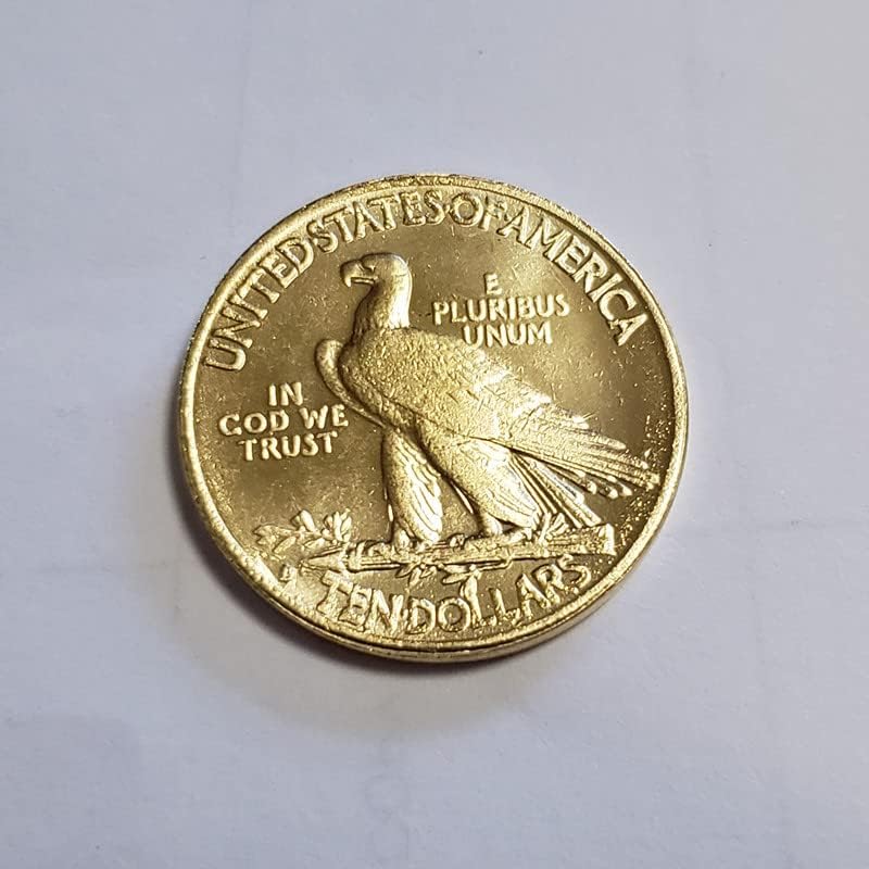 QINGFENG Старинни Занаяти 1911 Индийски Главата Златна Монета Възпоменателна Монета с Диаметър 27 мм