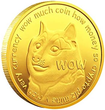 Възпоменателни монети от 1 унция Dogecoin Възпоменателна Монета с Надпис Doge Coin Cryptocurrency2021 са подбрани Монета Ограничена серия с Защитен Калъф