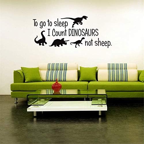 за да легне да спи, аз Вярвам Динозаврите, А не Овце, Винил Сладки Динозаврите, Стикер на Стената в Спалнята, Стикери за стена, Детска